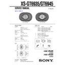 Sony XS-GT6935 Service Manual
