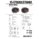 Sony XS-GT6936X Service Manual