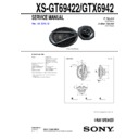 Sony XS-GT69422 Service Manual