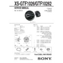 Sony XS-GTF1026 Service Manual