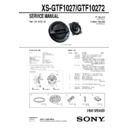 Sony XS-GTF1027 Service Manual