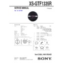 Sony XS-GTF1335R Service Manual