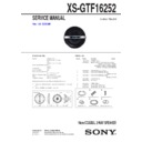 Sony XS-GTF16252 Service Manual