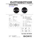 Sony XS-GTF1635B Service Manual