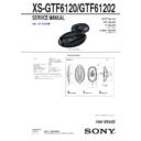 Sony XS-GTF6120 Service Manual