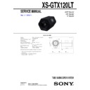 Sony XS-GTX120LT Service Manual