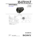 Sony XS-GTX121LT Service Manual