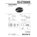 Sony XS-GTX6940S Service Manual