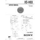 Sony XS-H03 Service Manual