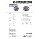 Sony XS-HD160G Service Manual