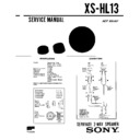 Sony XS-HL13 Service Manual