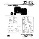 Sony XS-HL15 Service Manual
