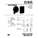 Sony XS-HL45 Service Manual