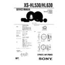 Sony XS-HL530 Service Manual