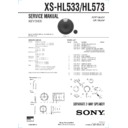 Sony XS-HL533 Service Manual
