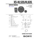 Sony XS-HL535 Service Manual