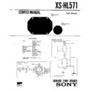 Sony XS-HL571 Service Manual