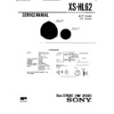 Sony XS-HL62 Service Manual