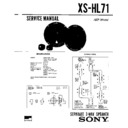 Sony XS-HL71 Service Manual