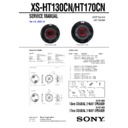 Sony XS-HT130CN Service Manual