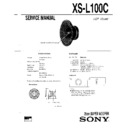 Sony XS-L100C (serv.man2) Service Manual