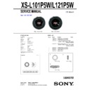 Sony XS-L101P5W Service Manual