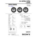 Sony XS-L102P5S Service Manual