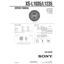 Sony XS-L1035 Service Manual