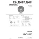 Sony XS-L1040F Service Manual