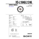 Sony XS-L1046 Service Manual
