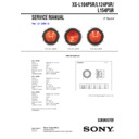 Sony XS-L104P5R Service Manual