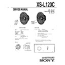 Sony XS-L120C Service Manual