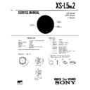 Sony XS-L5MK2 Service Manual