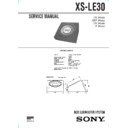 Sony XS-LE30 Service Manual