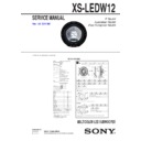 Sony XS-LEDW12 Service Manual