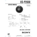 xs-p2030 service manual