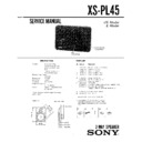 Sony XS-PL45 Service Manual