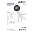 Sony XS-R1311 Service Manual
