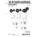 Sony XS-R1345 Service Manual