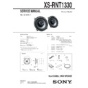 Sony XS-RNT1330 Service Manual