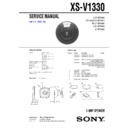 Sony XS-V1330 (serv.man2) Service Manual