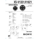 Sony XS-V1331 Service Manual