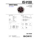 Sony XS-V1333 Service Manual