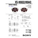 Sony XS-V6933 Service Manual