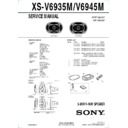 Sony XS-V6935M Service Manual