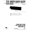 xtc-100fp, xtc-101fp, xtc-102fp service manual