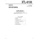 Sony XTL-6100 (serv.man2) Service Manual
