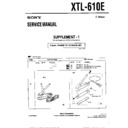 Sony XTL-610E (serv.man3) Service Manual