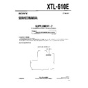 Sony XTL-610E (serv.man4) Service Manual