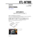 Sony XTL-W7000 (serv.man3) Service Manual